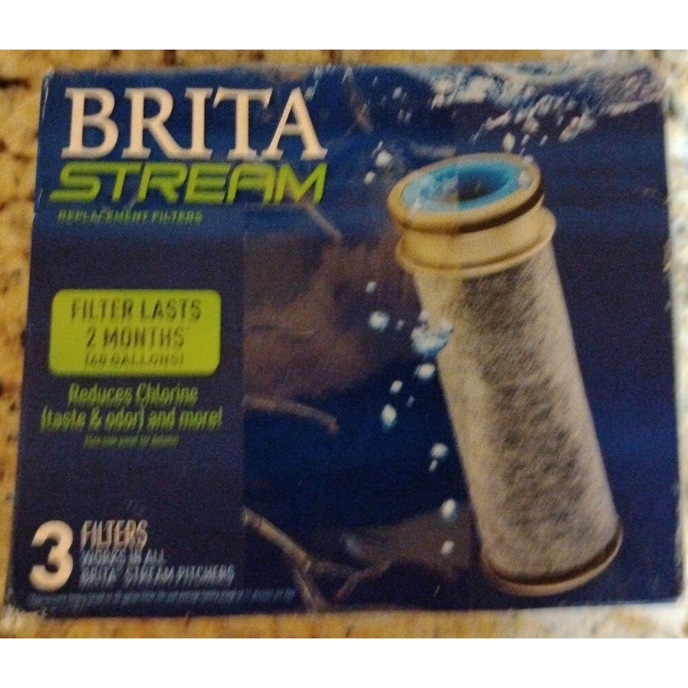 Brita Stream pitcher replacement water filter 3 pack